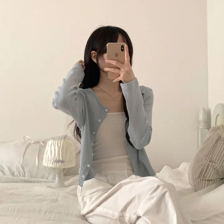 로로 펀칭 가디건 (8color) 상세 이미지 71