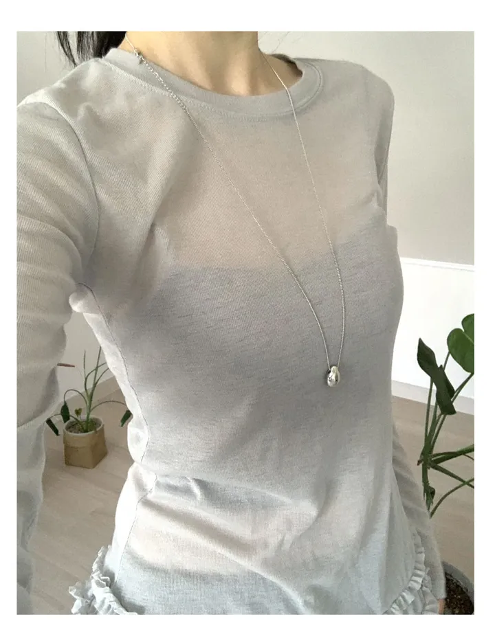 *당일출고*MD강추템🩶최저가 써클 체인 볼드 롱 데일리 목걸이 상세 이미지 14