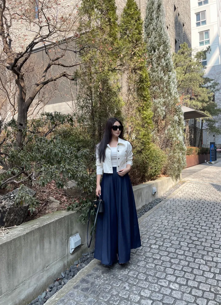 [주문폭주!/퀄팅자켓/봄신상/봄옷/청자켓/데님자켓/크롭/로맨틱/모던시크/페미닌/데일리/하객룩]다이아 데님자켓 상세 이미지 9