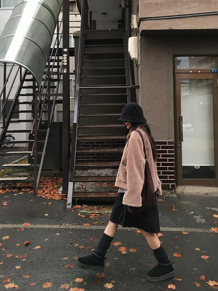 [왕따뜻🤎몽글몽글 *떡볶이코트* 양털 떡볶이자켓 겨울자켓 연말룩] 몽실양털떡볶이코트 상세 이미지 35