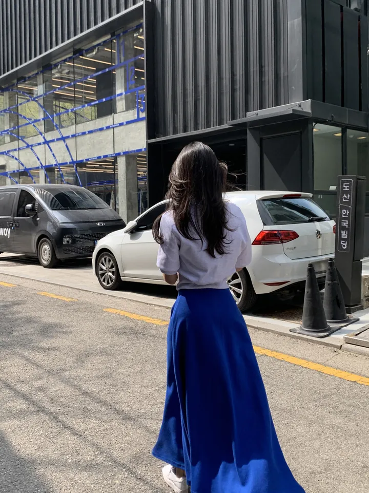 (자체제작/주문폭주~)헤리티지 맨투맨 롱 스커트 세트 상세 이미지 16