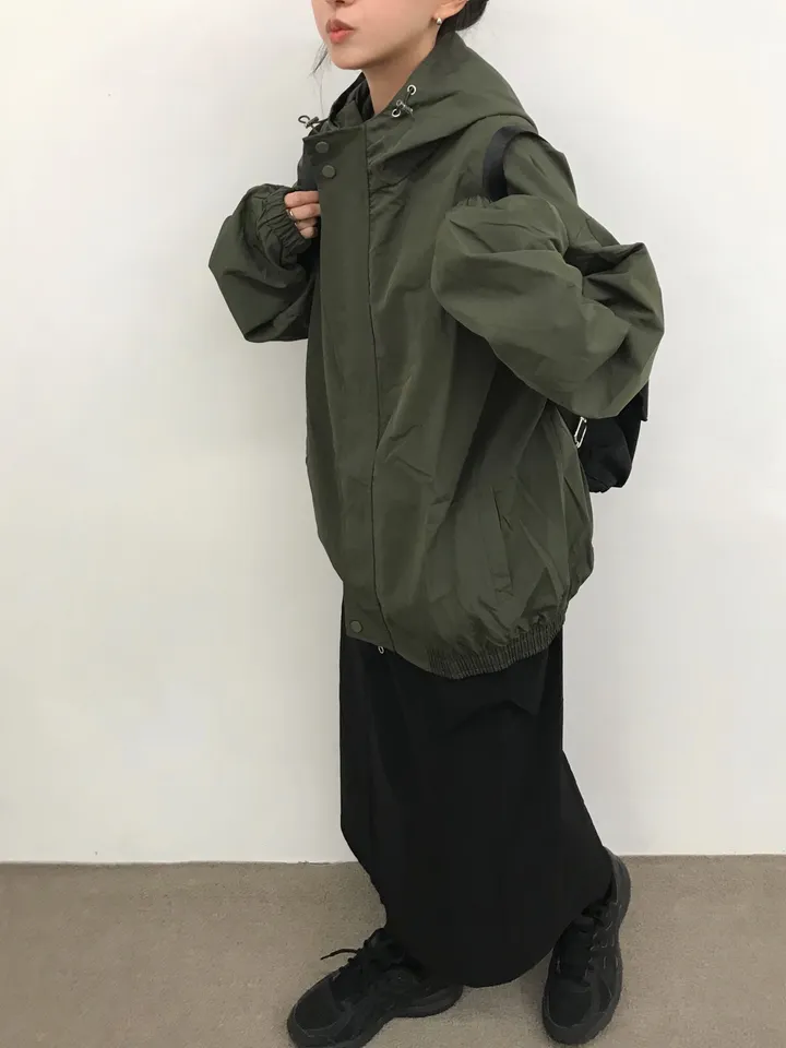 [인기🩶/간절기 아우터] 몬코 나일론 투웨이 바람막이 후드 윈드브레이커 자켓 (2color) 상세 이미지 4