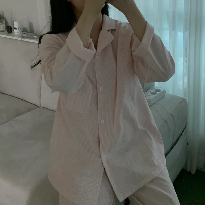 [자체제작][2size/4color] shirt pajamas set 커플잠옷 상세 이미지 7