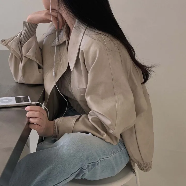 [고퀄리티] 자체제작 #크치Made 매트 이프온리 스프링 나그랑 레더 자켓 - jk 상세 이미지 64