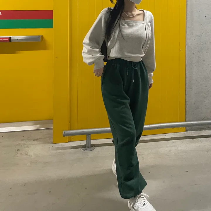 [8color/MADE] 하이퀄리티 웨하스 탄탄 와이드 조거팬츠 봄트레이닝 상세 이미지 145