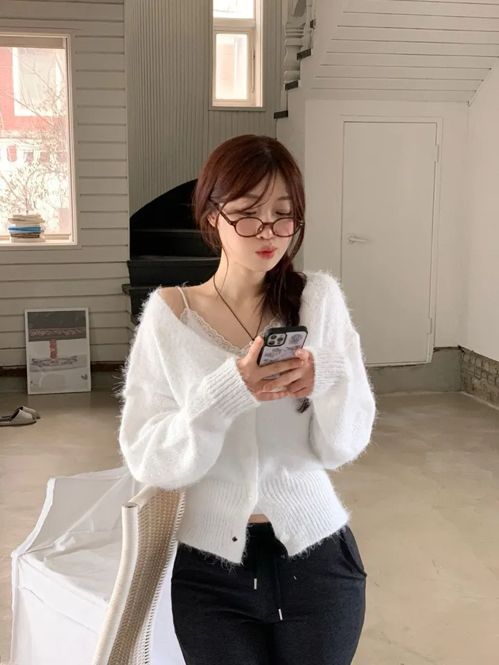 [캡내장O/스판좋아요/부드러워요]메이디 레이스 레이어드 슬림핏 슬리브리스 골지 캡나시 3color 상세 이미지 32