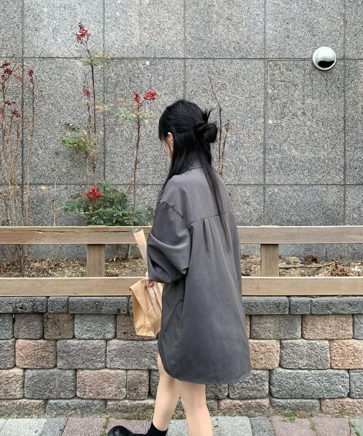[set🖤/기장조절/데이트룩] 셔츠ops+뷔스티에ops 투피스 레이어드 세트set 상세 이미지 51