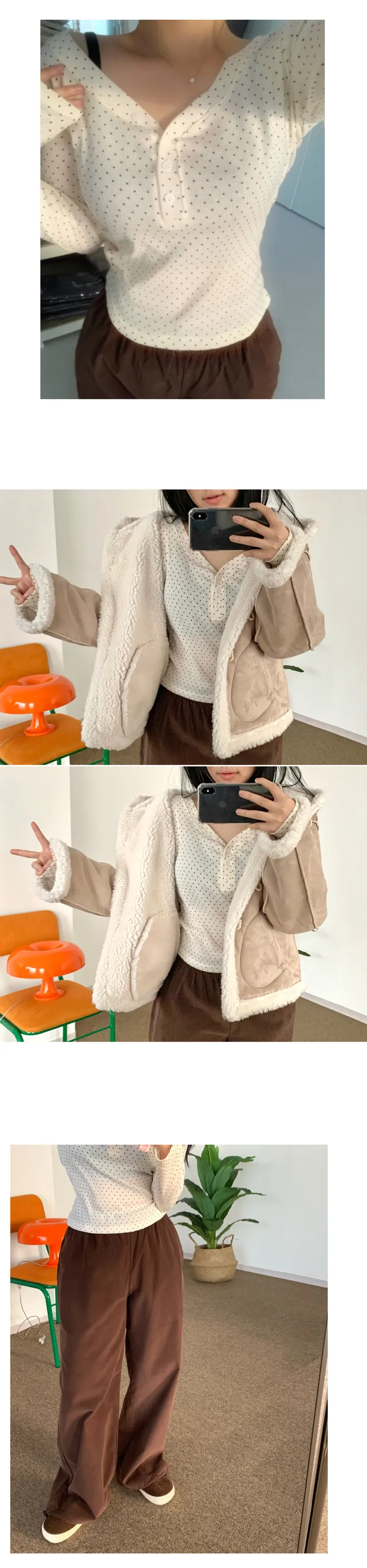 [안감전체양털🐏🔥] 테디 떡볶이 무스탕 상세 이미지 7