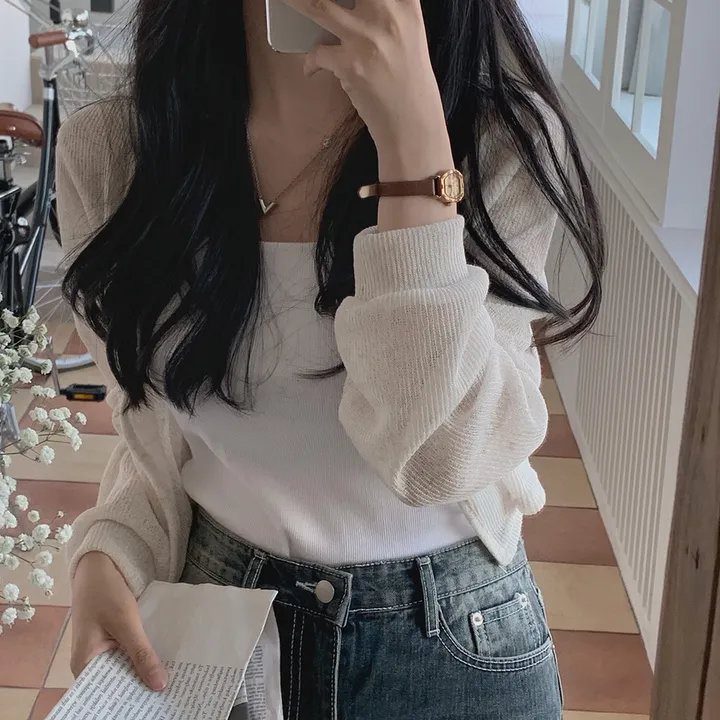 [햇빛차단☀️/블랙 당일출고!] 자체제작 #크치Made 순애 린넨 세미 크롭 볼레로 여름가디건 - cd (장마룩,워터밤,흠뻑쇼 필수템) 상세 이미지 76