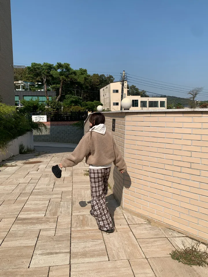 쿠크 하이넥 크롭 양털 점퍼 (4c) 상세 이미지 49