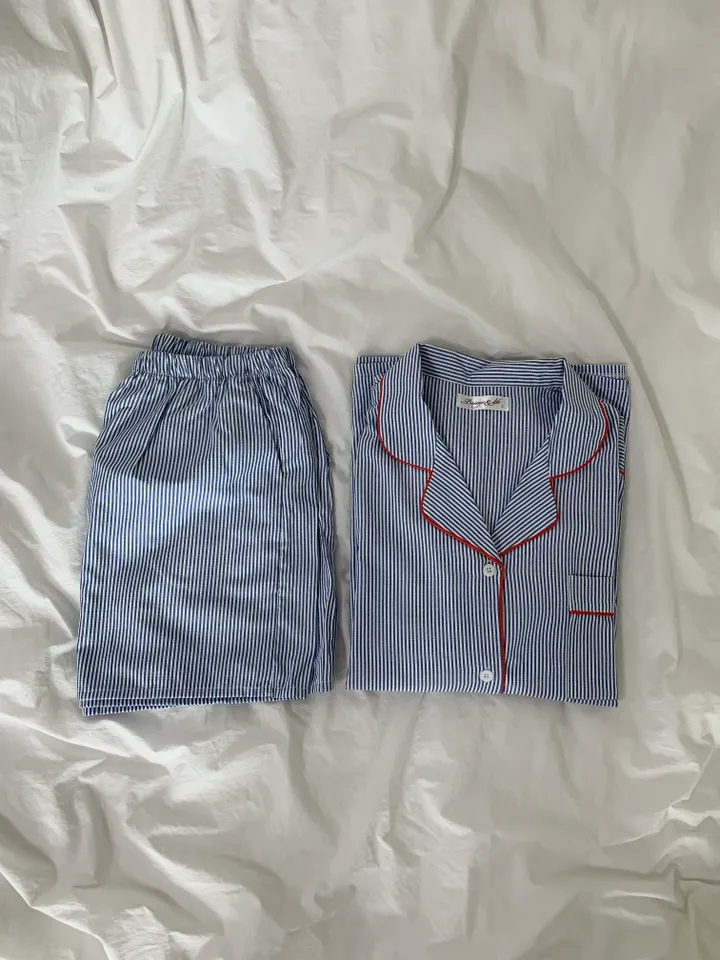 [커플잠옷][2000장돌파] timeless pajamas set 긴팔+반바지 잠옷 세트 상세 이미지 10