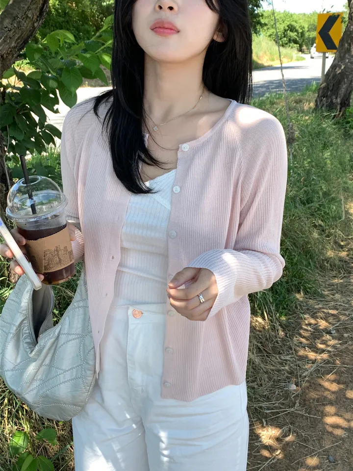 [2000장돌파🍧]샤베트 골지 여름가디건 상세 이미지 33