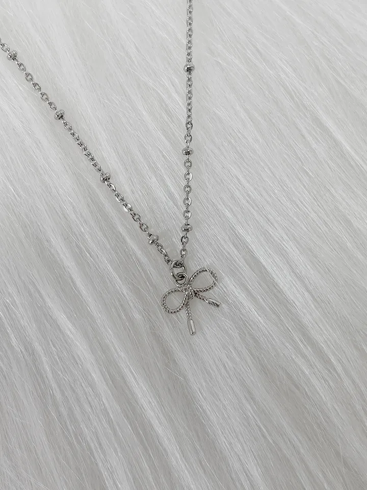 미니 리본 목걸이 (3size) 상세 이미지 3