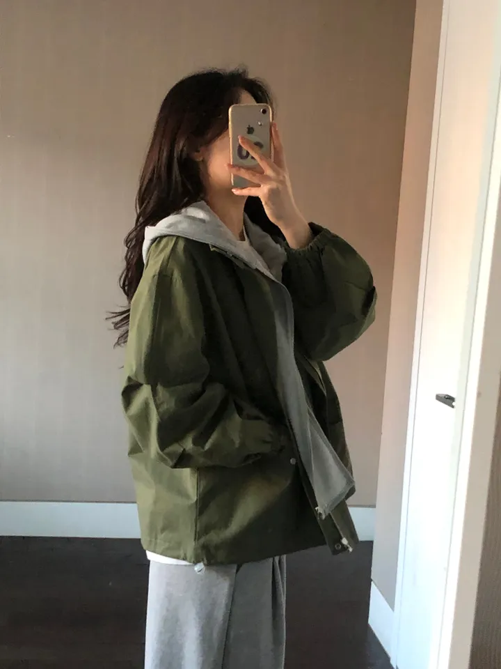[최저가보장/후드탈부착!] 루즈핏 후드 레이어드 야상 점퍼 누빔 안감있음 -2colo 상세 이미지 40