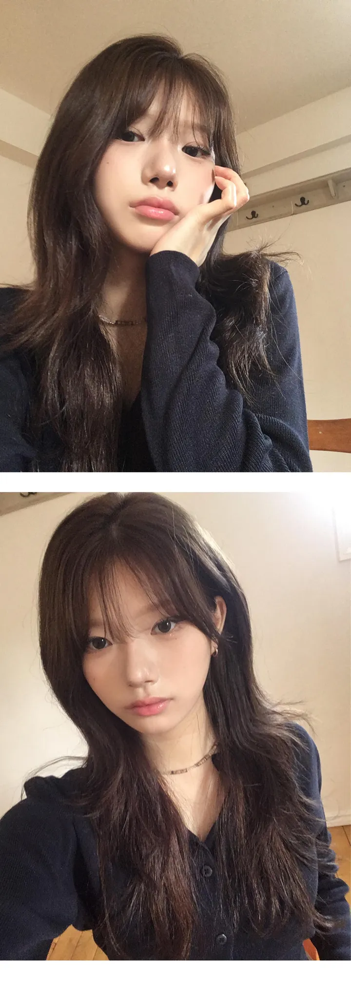 [잘록 허리 핏조절🖤] 리본 스트랩 라운드넥 가디건 - 4color 상세 이미지 6