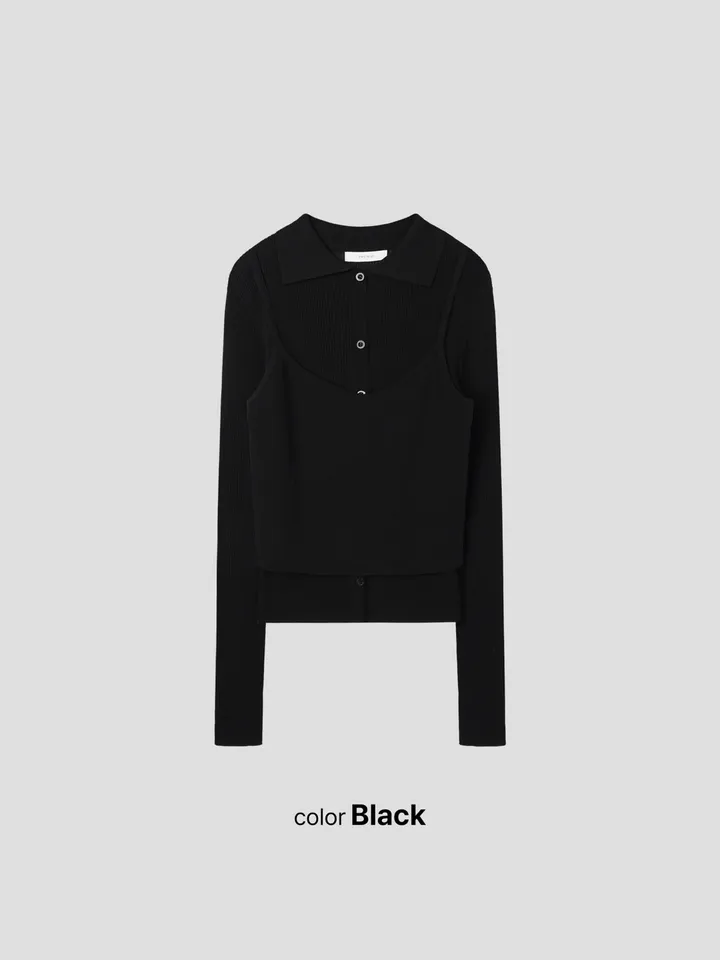 [🩵여름원단/살안타템/🩵여리여리끝판왕]로엘 롱슬리브 여리핏 뷔스티에 여름 레이어드 린넨 나시 가디건 세트 상세 이미지 28