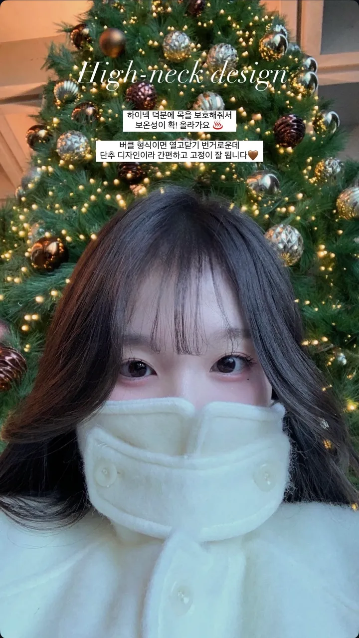 [ 인스타폭주/ wool 60% ] 헤이즐 하이넥 하프 울 누빔 코트 상세 이미지 8