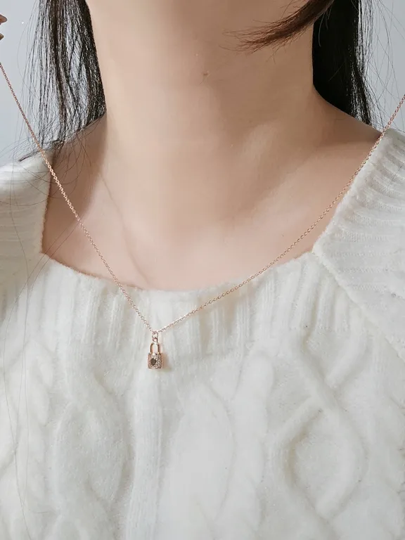 심플한데예쁜 미니 스파클링 락 체인 써지컬 네크리스 목걸이 상세 이미지 50
