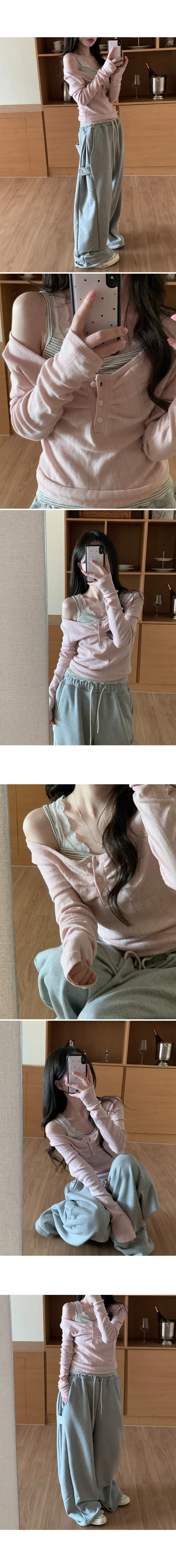 [early spring 👚⭐][MADE] 핀터무드 셔링 슬리브리스 (5type) ver. 도트/별/스트라이프/체크/하트 상세 이미지 42