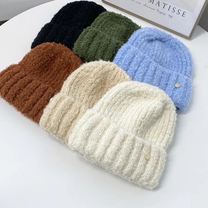 매직 뽀글이 참 스판 무지 겨울 비니 모자 6color 상세 이미지 2