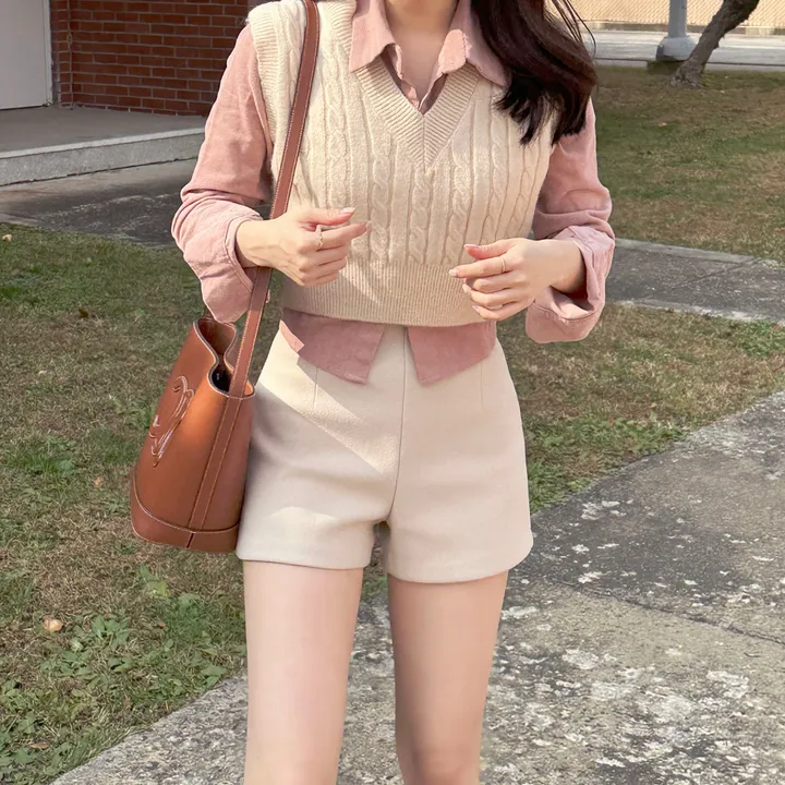 [자체제작❄/허리쏘옥/겨울ver/속바지O] 맞춤핏 엉밑살X 하이웨스트 도톰따뜻 스판 모직 반바지 숏팬츠 핫팬츠 겨울 반바지 댄스 공연 의상 크리스마스 연말룩 상세 이미지 86