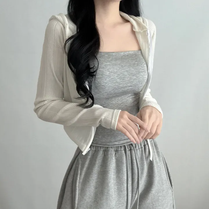 [봄신상/핏예뻐요!] 슬림핏 골지 후드집업 상세 이미지 5