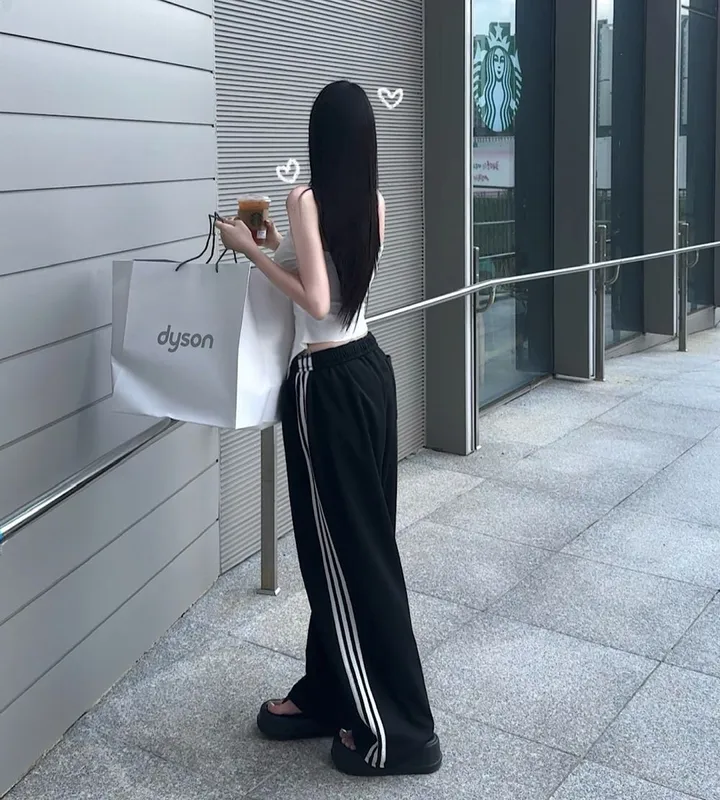 리뷰극찬[사장소장*.*high quality🙋🏻🩶] 콜드 트랙 저지 팬츠 상세 이미지 2
