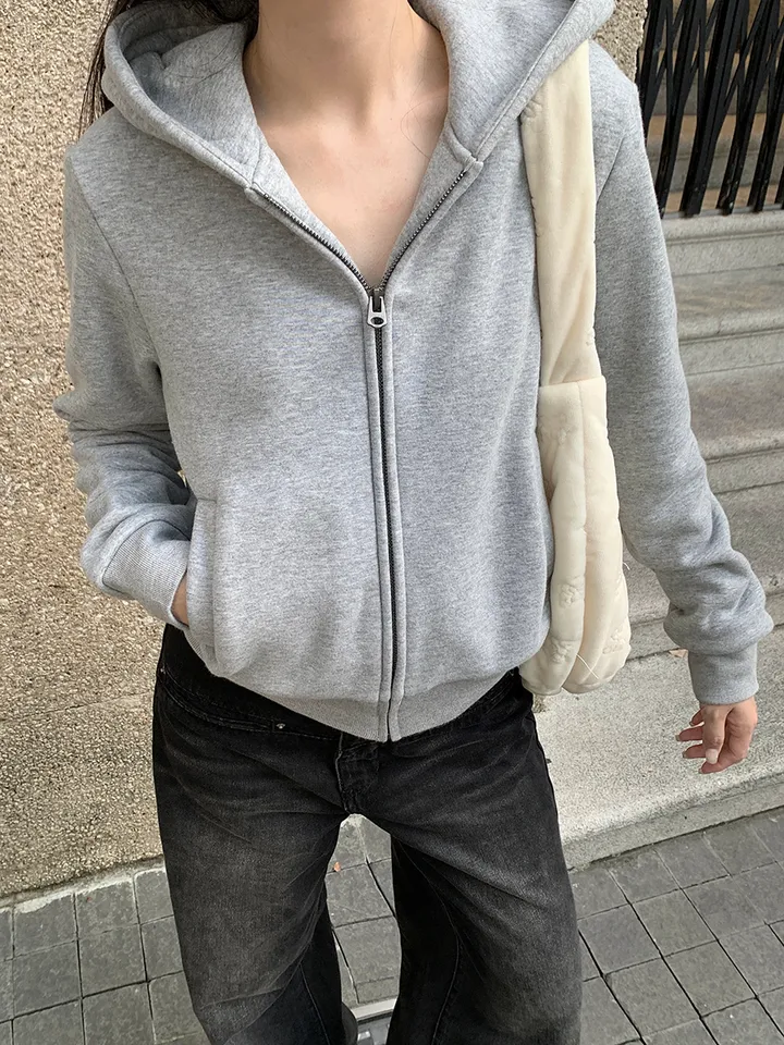 오늘 드림🖤크롭 슬림 후드집업 상세 이미지 15