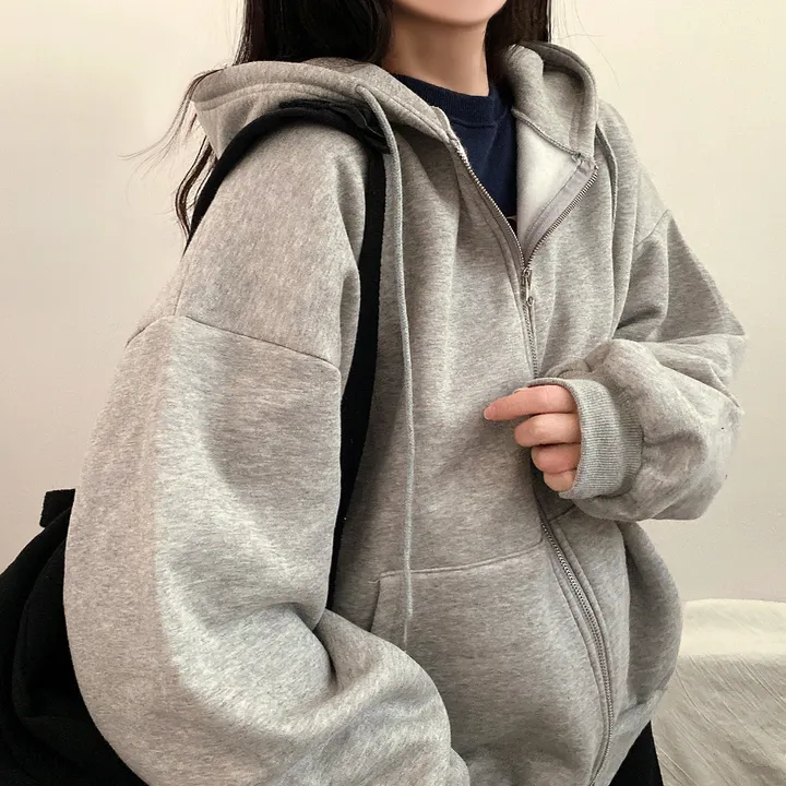 [기모/6color] 마일드 데일리 오버핏 투웨이 무지 후드집업 상세 이미지 23