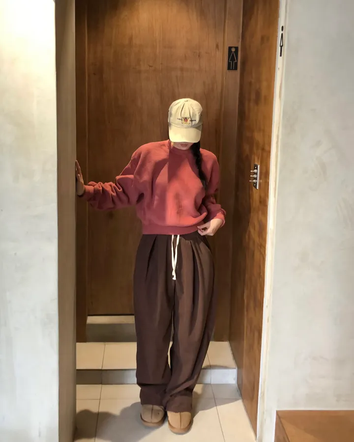 [데일리/*핏보장*] 코듀로이 골덴 핀턱 밴딩 팬츠 - 7colors (맞주름 허리 밴딩 와이드팬츠 롱다리핏 골반보장) 상세 이미지 49
