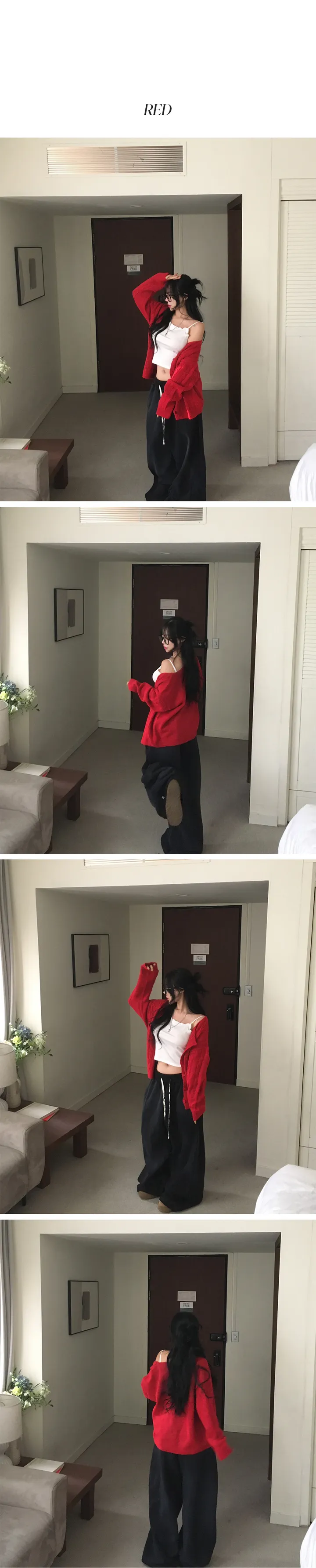 [간절기필수템/핏보장🐻] 꽈배기 데일리 심플베이직 체형커버 투웨이 여리 오버핏 루즈 가디건 상세 이미지 6