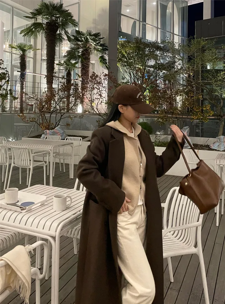 나인  프리미엄 울 맥시 코트 2color. 상세 이미지 49