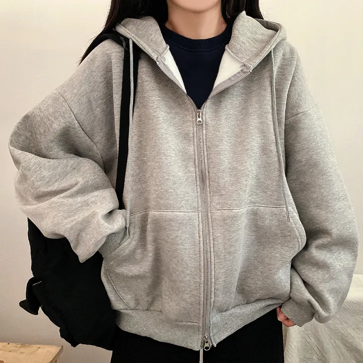 [기모/6color] 마일드 데일리 오버핏 투웨이 무지 후드집업 상세 이미지 22