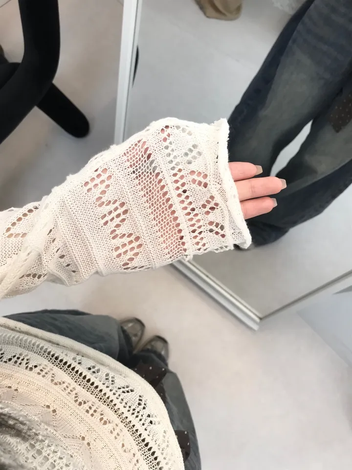 See-Through Knit Dress Top 상세 이미지 9