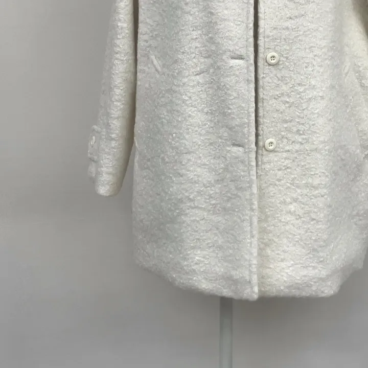 [울 40%][누빔안감] 페이버 부클 오버핏 하프 코트 하객룩 (3 color) 상세 이미지 33