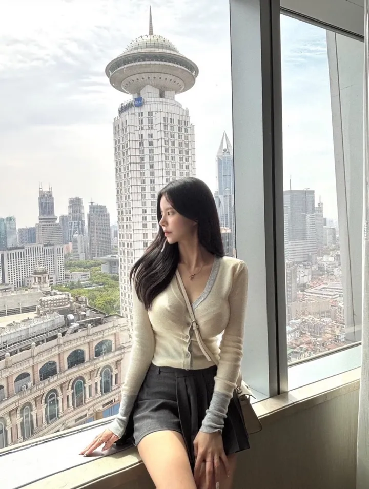 [high-quality] 사장강추/어깨패드 브이넥 배색 슬림 가디건 (4color) 상세 이미지 3