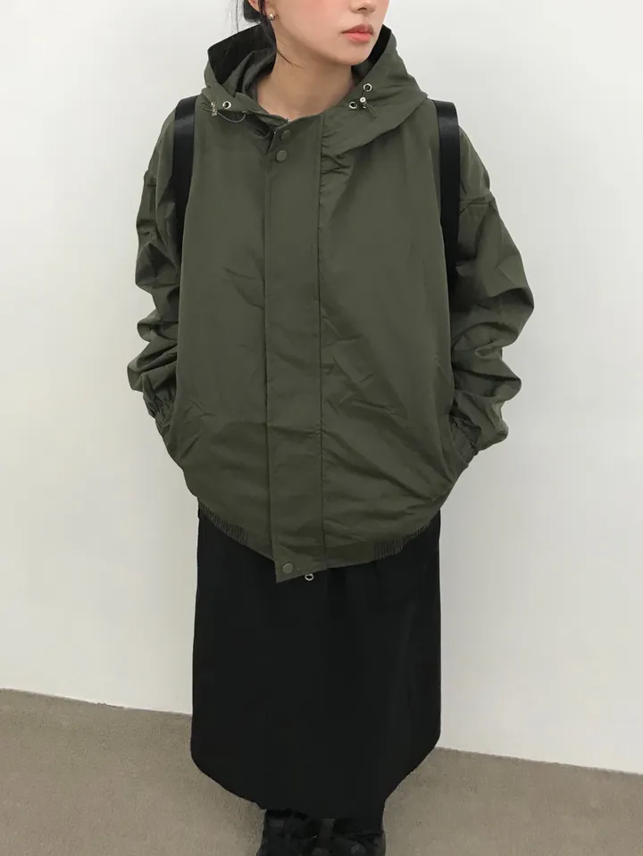 [인기🩶/간절기 아우터] 몬코 나일론 투웨이 바람막이 후드 윈드브레이커 자켓 (2color) 상세 이미지 12