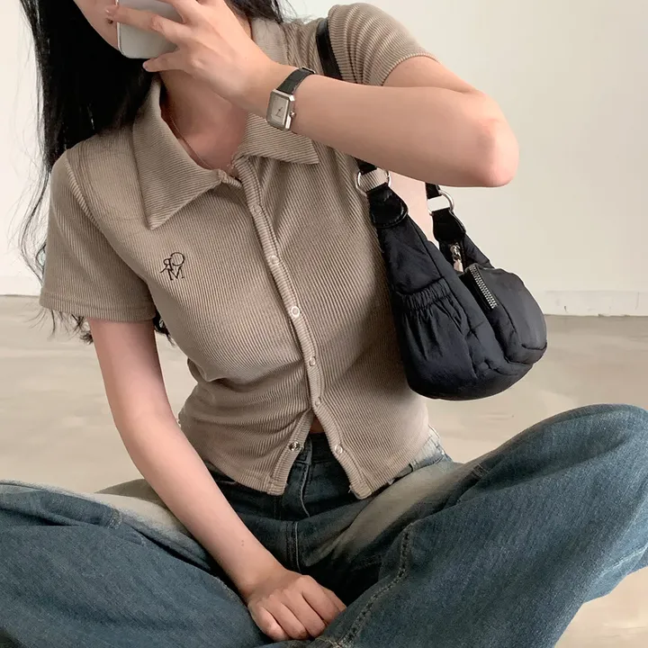 [드디어반팔출시!!/아이보리 당일출고🎉] 자체제작 #크치Made 반팔 ver. 웨하스 슬림핏 카라 골지 반팔 니트 가디건 - cd 상세 이미지 53