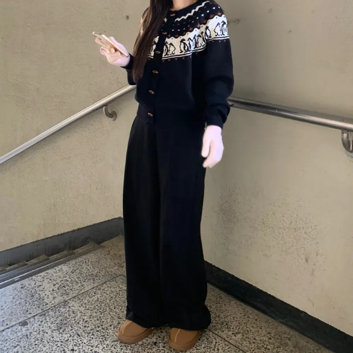 🚀당일출고🚀[⛄️떡볶이단추/왕따뜻🔥/도톰/노르딕]노르딕가디건 겨울니트 떡볶이가디건 노르딕니트 도톰가디건 겨울니트 겨울가디건 크리스마스니트 상세 이미지 12