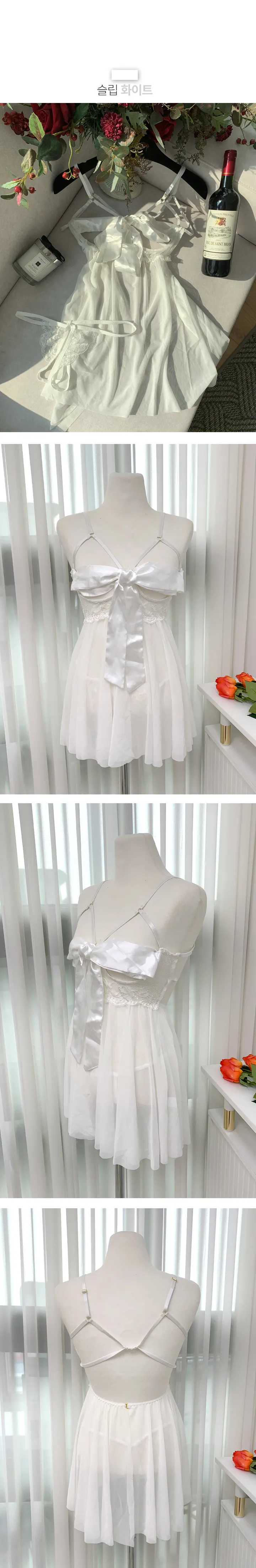 [주문폭주💕/섹시보장🔥] 왕리본 란제리 슬립 이벤트속옷 섹시속옷 크리스마스 상세 이미지 20