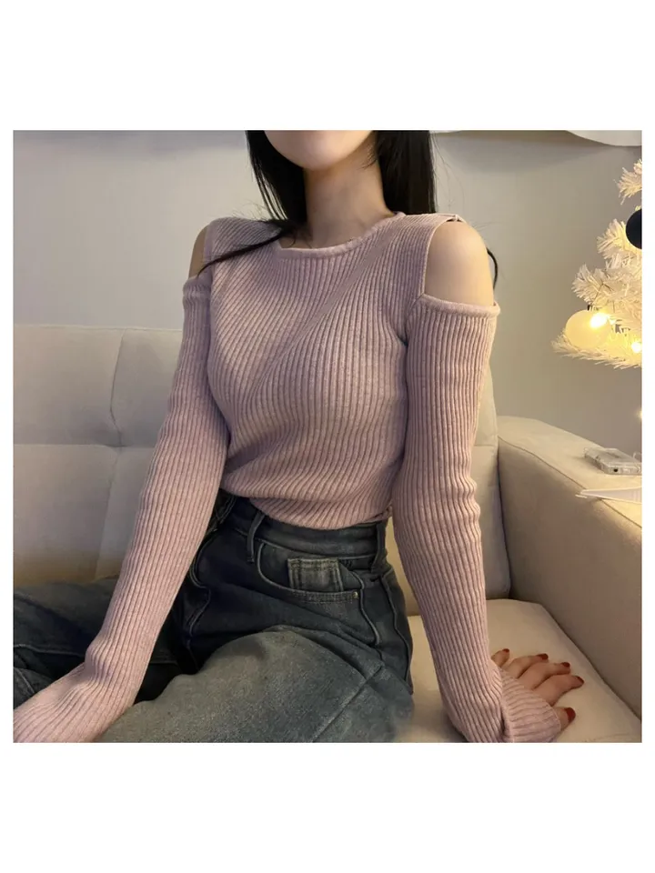 [ cashmere3% ] 골지 트임 긴팔티 (4color) 상세 이미지 9