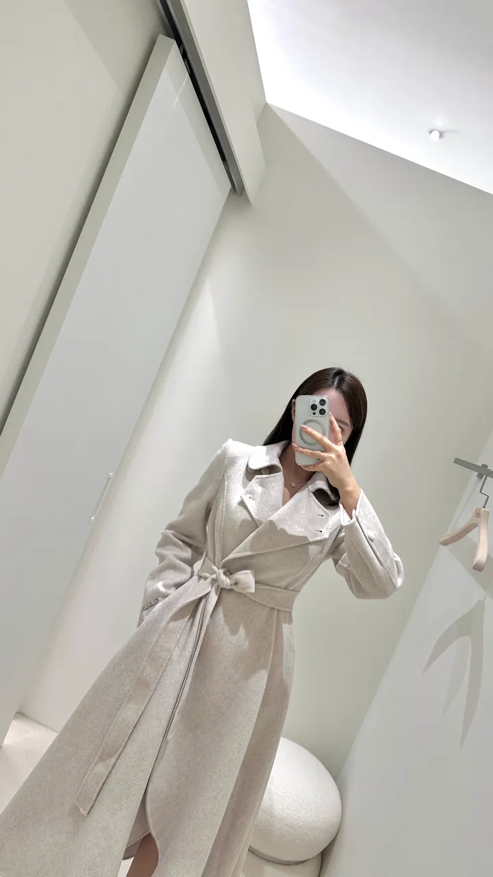 슬림 훌 핸드메이드 울 롱 코트 2color 상세 이미지 4