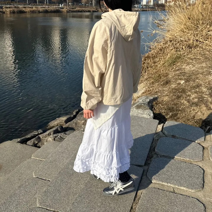 [🖤BEST] 잔도트 땡땡이 바람막이 후드집업 봄점퍼 윈드브레이커 (2C) 상세 이미지 7