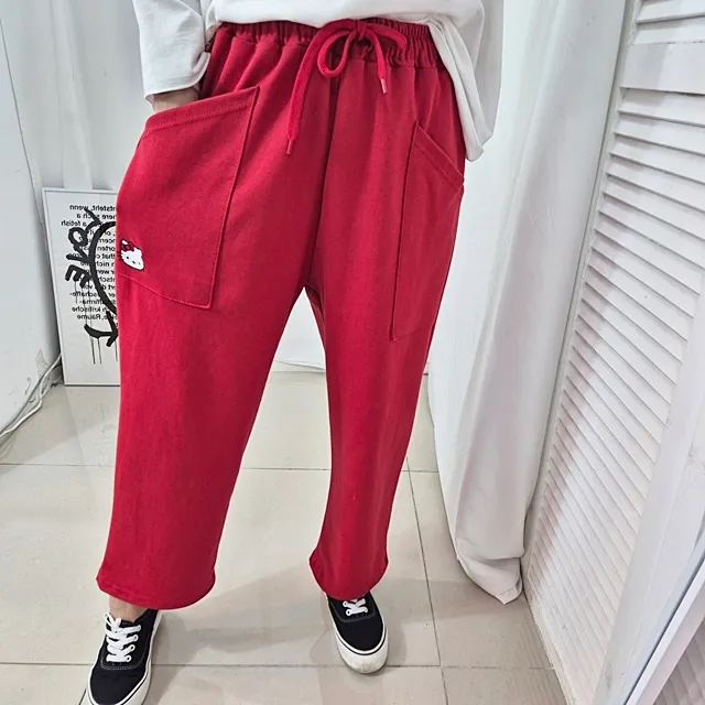 [~99SIZE]캐릭 자수 밴딩배기팬츠 상세 이미지 14