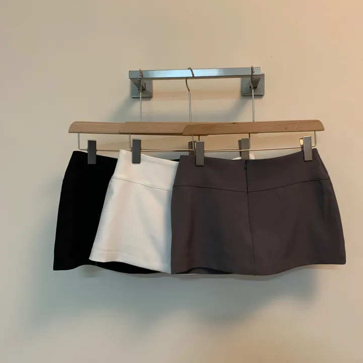 [섹시홀터SET🖤] 국내제작 섹시 정장 홀터넥 슬림 민소매 나시 카라 셔츠 블라우스 + 로우 치마바지 미니 스커트 여행룩 봄 여름 투피스 세트 셋업 상세 이미지 32