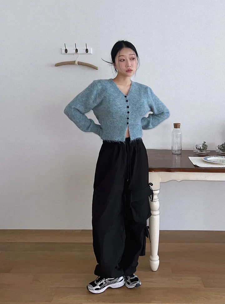 비교불가![러블리핏/고퀄] 베리믹스 보카시 스프링 버튼 가디건 / 간절기 봄 가을 루즈핏가디건 아방 크롭 상세 이미지 8