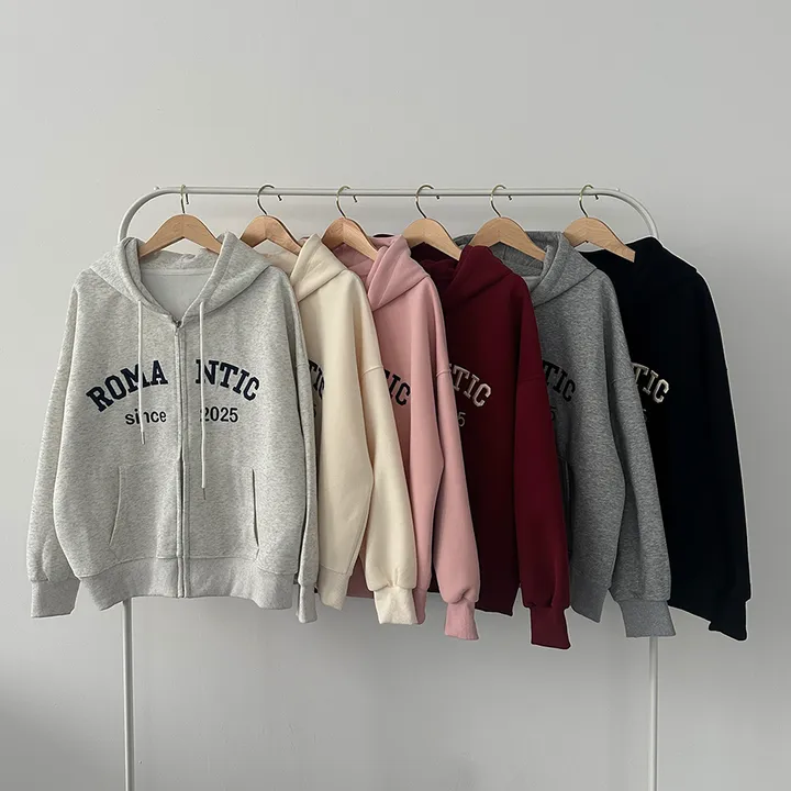 [퀄보장!🤍/6color 자수레터링 아방핏 데일리 후드집업] 로맨틱자수레터링후드집업 상세 이미지 49