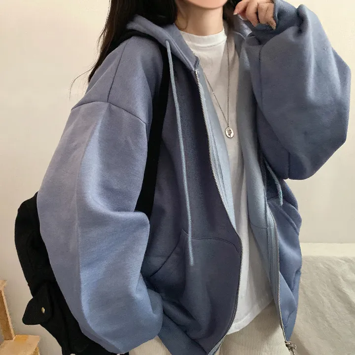 [기모/6color] 마일드 데일리 오버핏 투웨이 무지 후드집업 상세 이미지 9