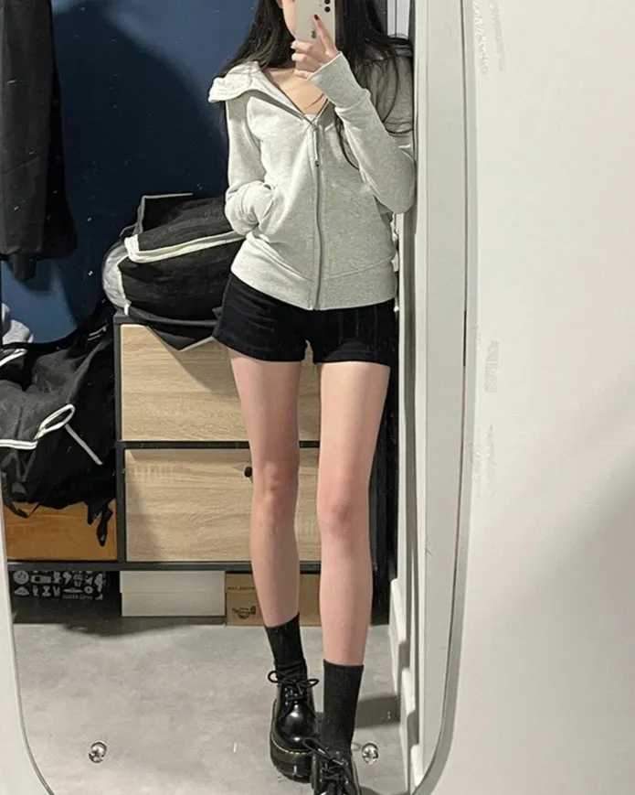 고급 버전🖤슬림핏 후드집업 상세 이미지 7