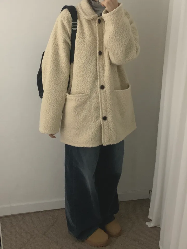 부클하프코트 (3color) 상세 이미지 7